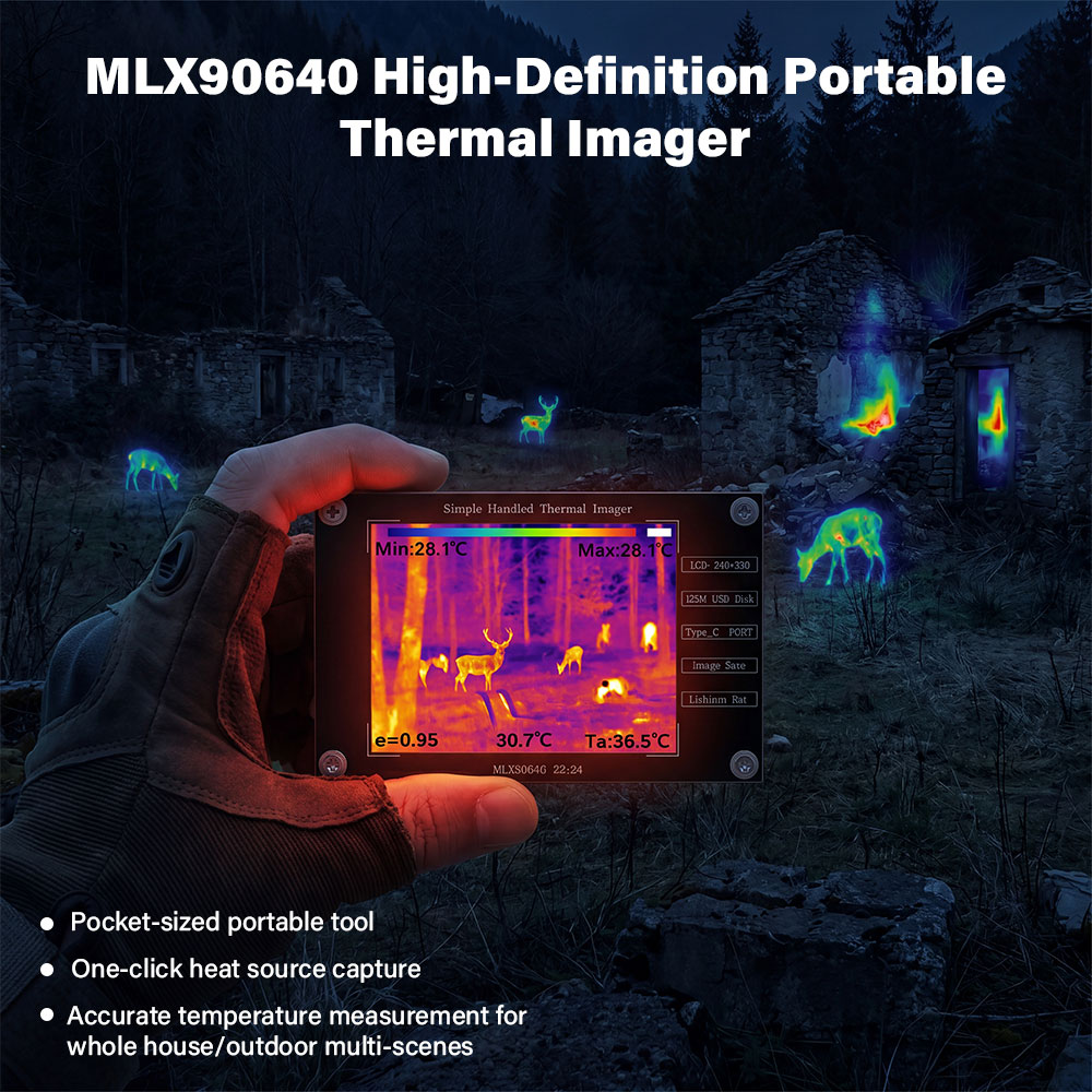 Nf 521 Thermal Imaging Camera - 3.2 inch Digital Infrared Thermal Imager