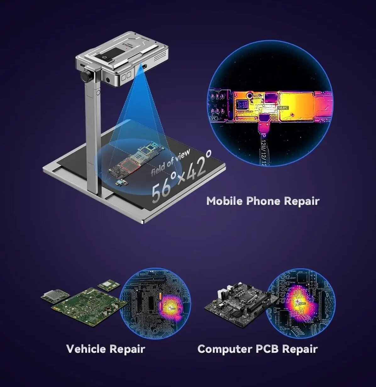 LANGCHI ShortCam III 4K Infrar - Pcb Short Circuit Thermal Diagnostics ulasan dan harga